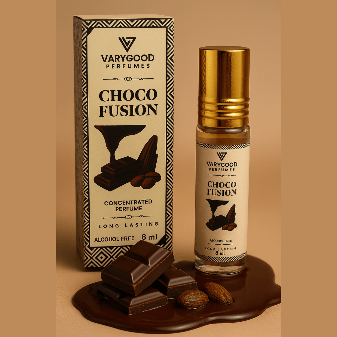 VaryGood Perfumes Choco Fusion Attar Roll On 8ml | Rich & Warm Long Lasting Concentrated Perfume for Men & Women 1