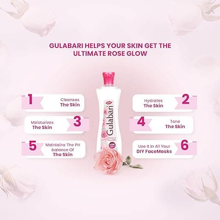 Dabur Gulabari Premium Rose Water – 250 ml, Gulabjal Pure Rose Water 2