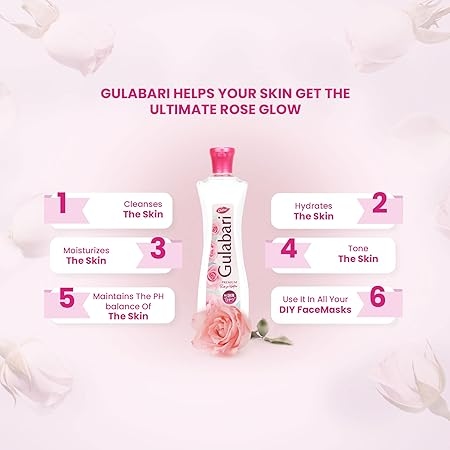 Dabur Gulabari Premium Rose Water – 250 ml, Gulabjal Pure Rose Water 3