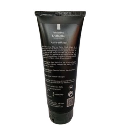 Dekar Whitening CHARCOAL Facial mask Cream - 100 G, Anti- Blackhead 2