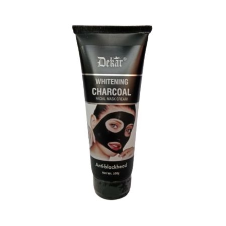 Dekar Whitening CHARCOAL Facial mask Cream - 100 G, Anti- Blackhead 2