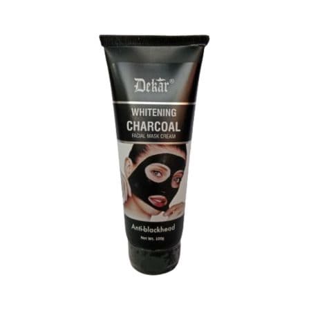 Dekar Whitening CHARCOAL Facial mask Cream - 100 G, Anti- Blackhead 1