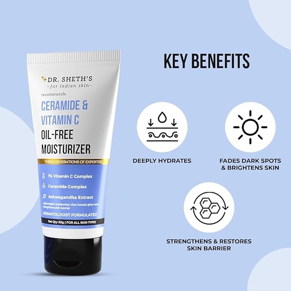 Dr. Sheth's Ceramide & Vitamin C Oil Free Moisturizer 50 g 6
