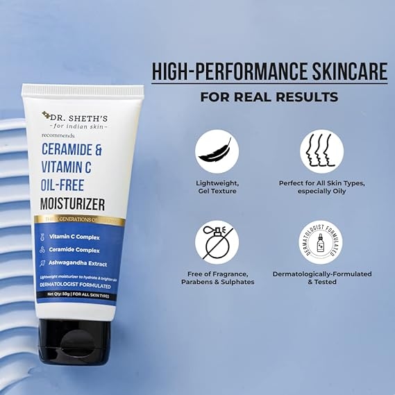 Dr. Sheth's Ceramide & Vitamin C Oil Free Moisturizer 50 g 2