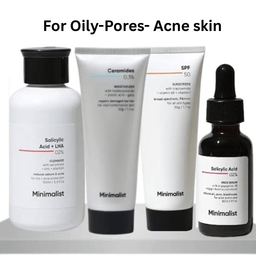 Minimalist Skincare Sets for Oily skin, Open Pores, Acne skin 1