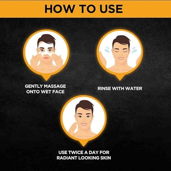 Garnier Men Turbo Bright Double Action Face Wash 100 g 5