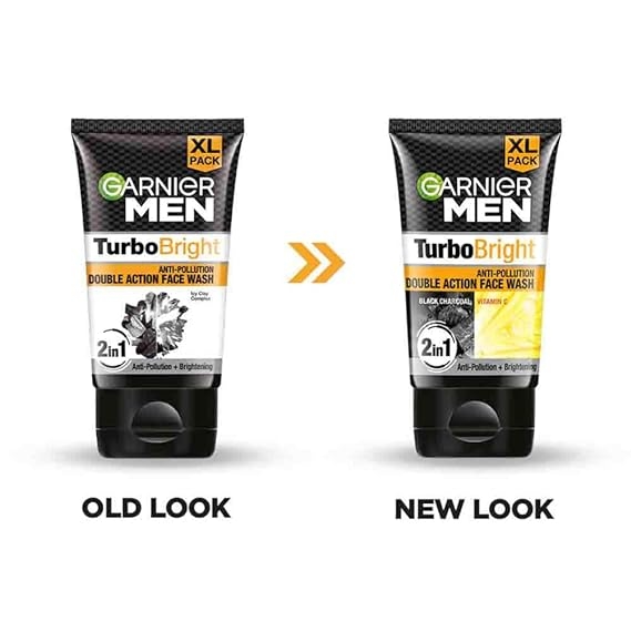 Garnier Men Turbo Bright Double Action Face Wash 100 g 2