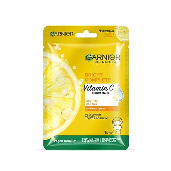 Garnier Naturals Light Complete Serum sheet mask - 1 pc 28g 1
