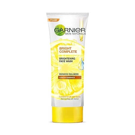 Garnier Skin Naturals Facewash Bright Complete -100 G, Vitamin C Face Wash 1