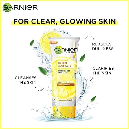 Garnier Skin Naturals Facewash Bright Complete -100 G, Vitamin C Face Wash 2