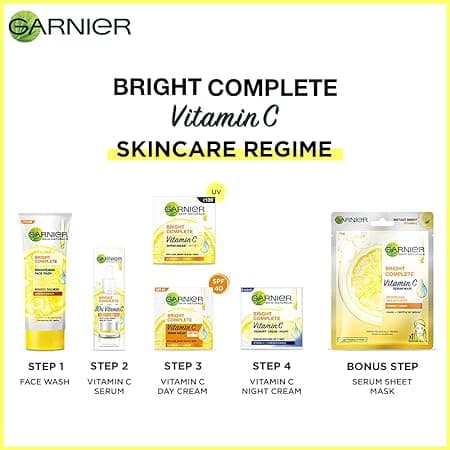 Garnier Skin Naturals Facewash Bright Complete -100 G, Vitamin C Face Wash 1