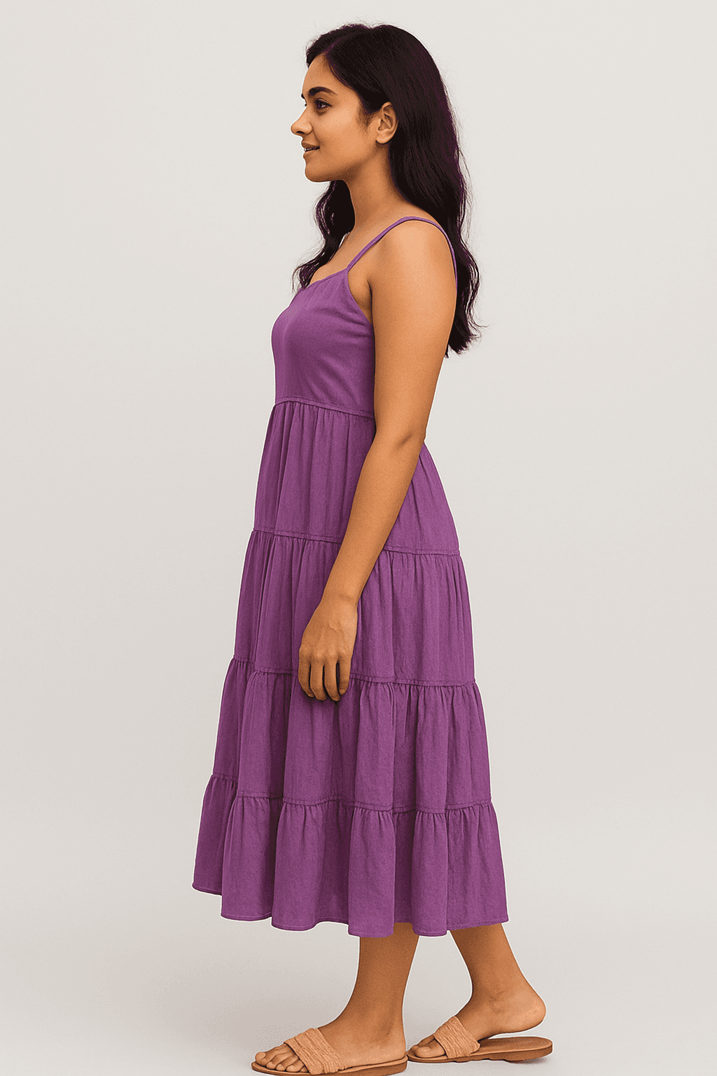 Women's Above Knee Casual Dress (Pink, Sleeveless) 1