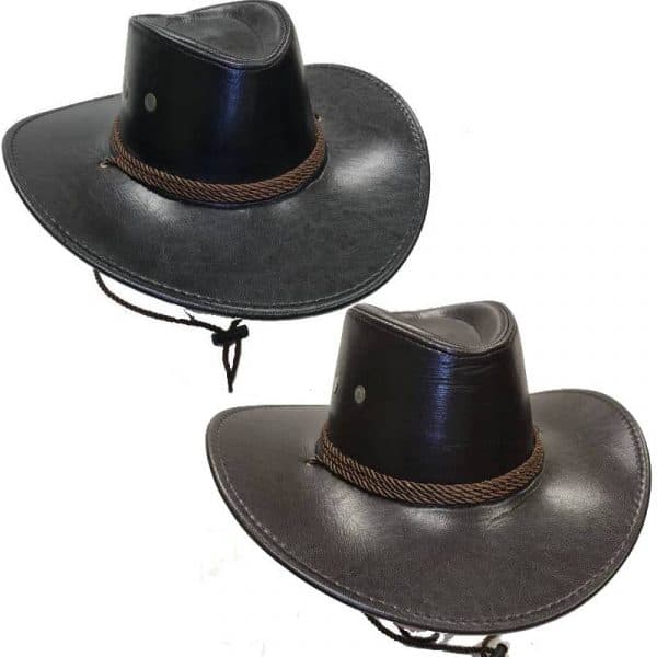 Leatherette Western Hat