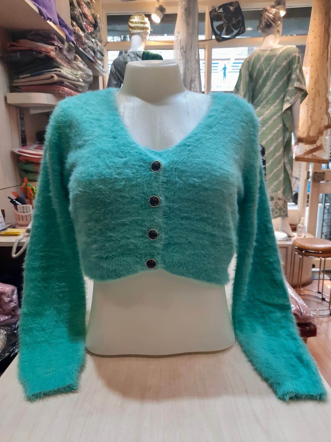 Wollen Two Piece Cropped Tops 1