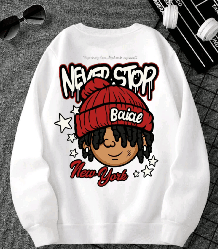 Street Style Baiae Graphic Printed Sweatshirt For Men and Women