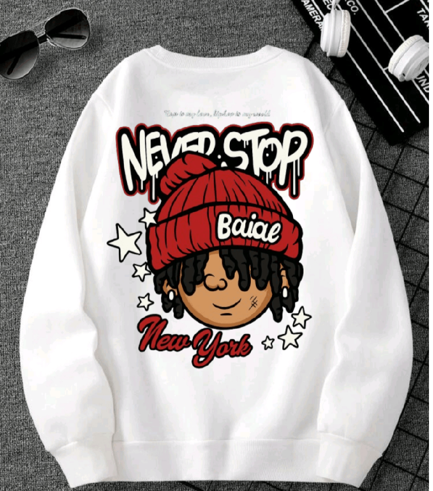 Street Style Baiae Graphic Printed Sweatshirt For Men and Women 1