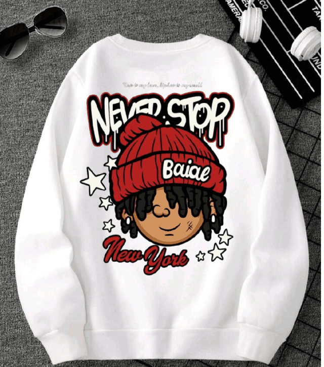 Street Style Baiae Graphic Printed Sweatshirt For Men and Women