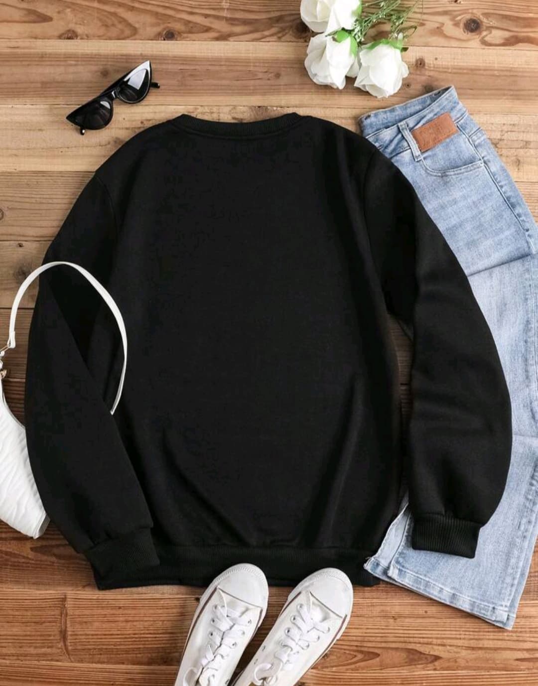 Flower Printed Sweatshirt for wome 1