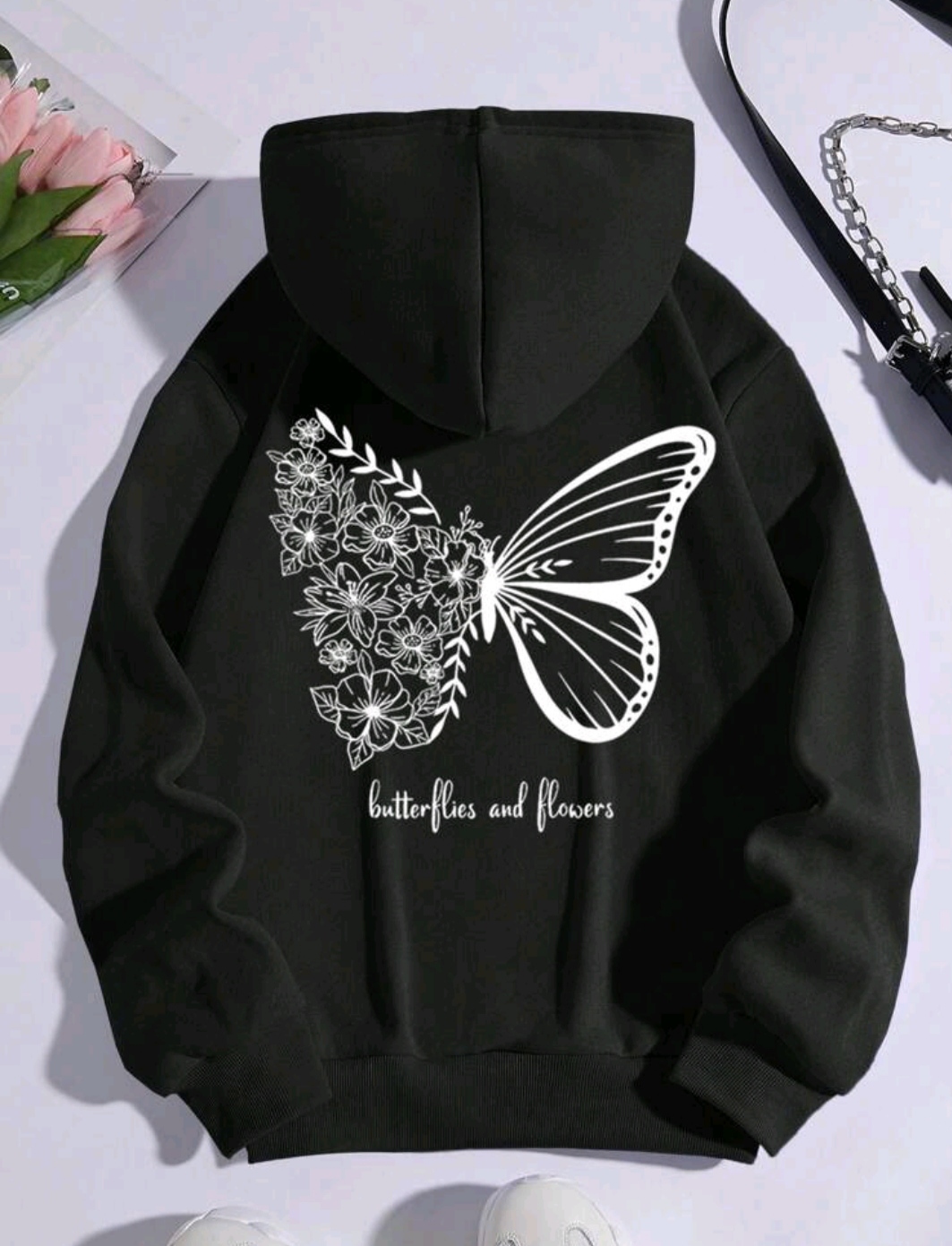 Butterfly Printed hoodie for women 1