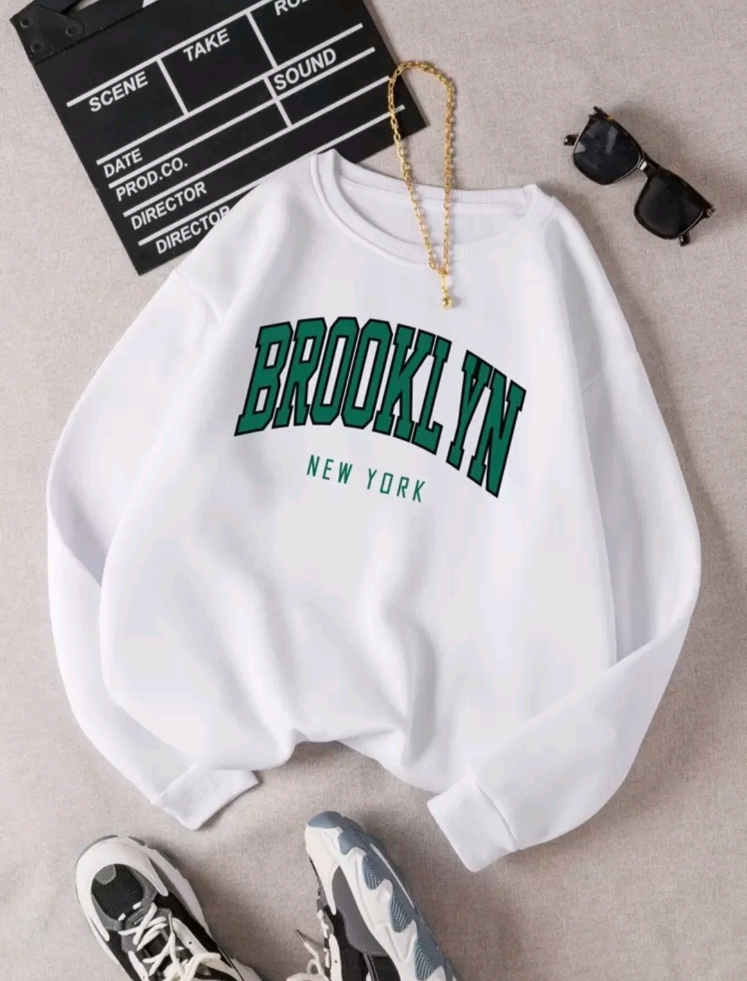New York "Brooklyn" Graphic Printed Sweatshirt for men and women 1