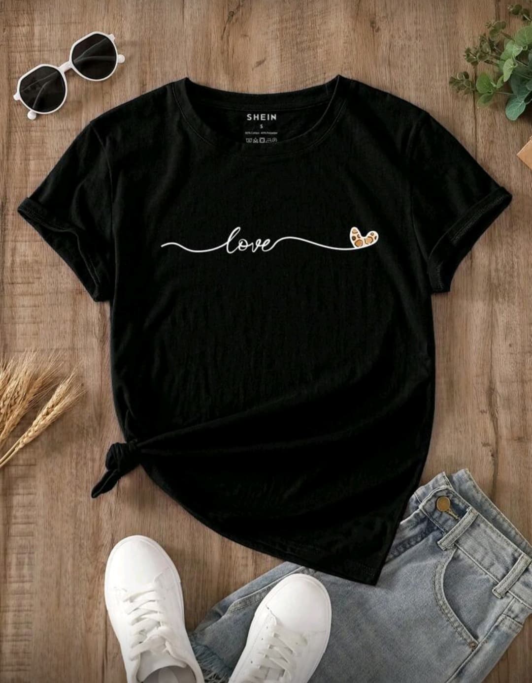 Street Style Love Printed Tshirt For Women