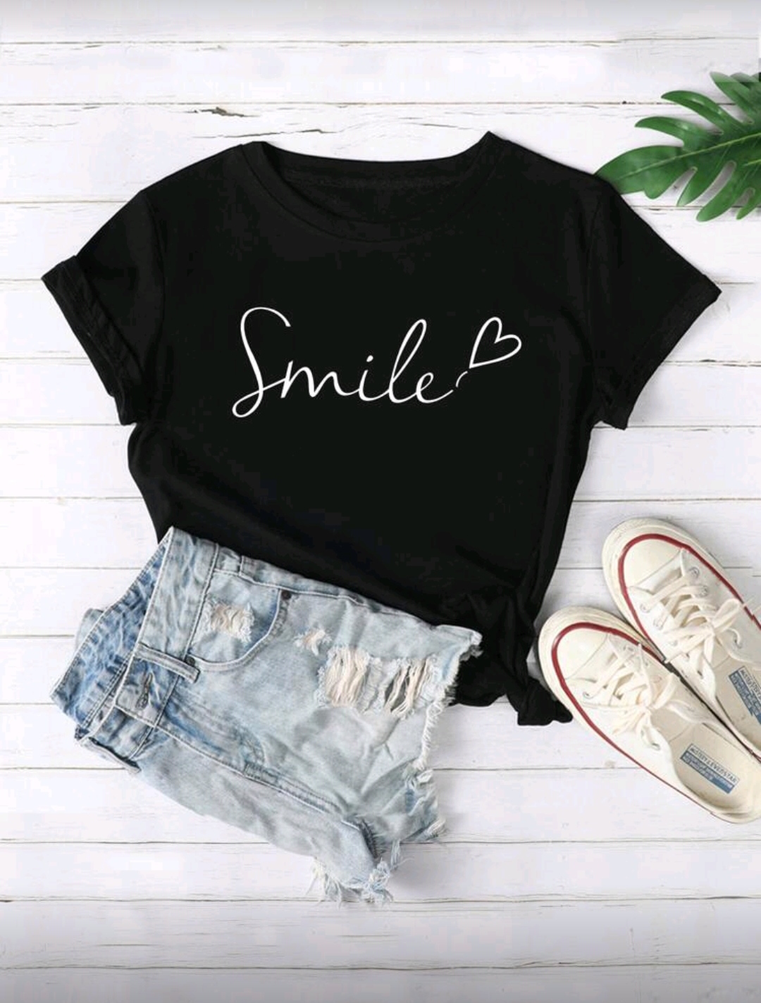 Street Style Smile Printed Tshirt For Women 1