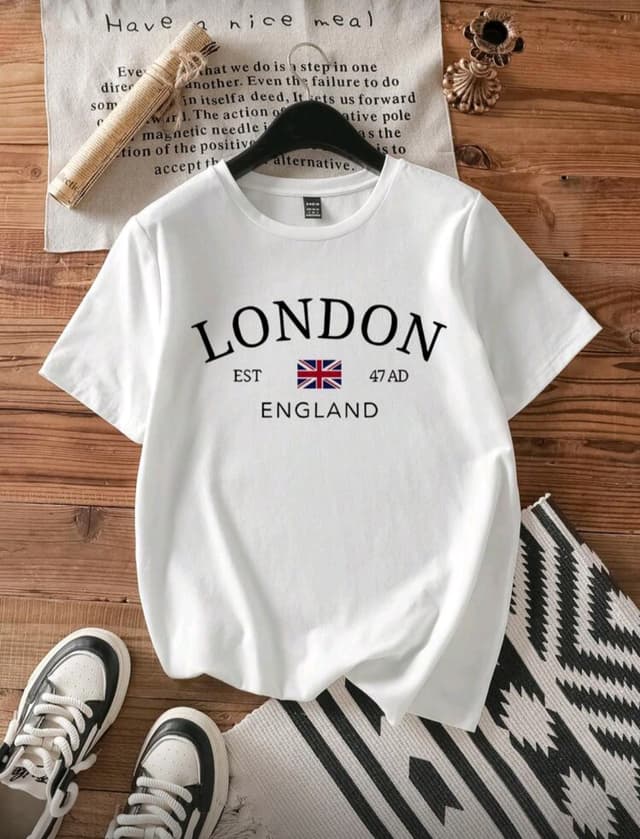 Street Style Premium Quality "London" Printed Tshirt for women