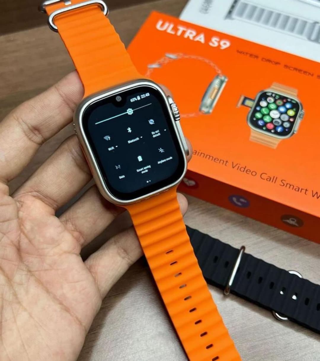 S9 Ultra Smart Watch with Dual Camera and SIM support - a complete 4G/5G-enabled on your wrist! Enjoy smooth video calls, internet browsing, and app access directly from your watch without needing a phone 1