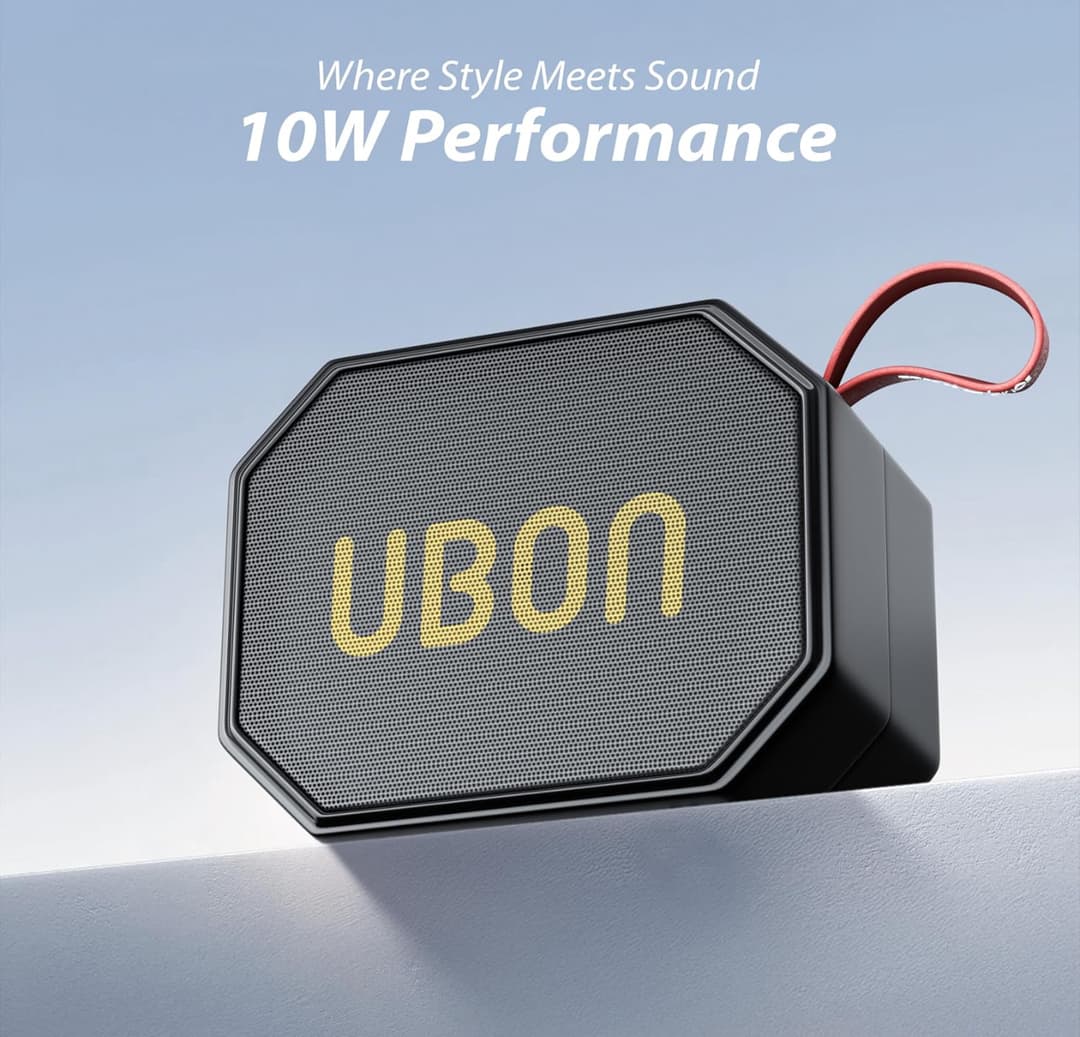 UBON Boom SP-44 10 Watt Wireless Portable Speaker 8 Hours Long Playtime, Multiple Connectivity (Black) 1