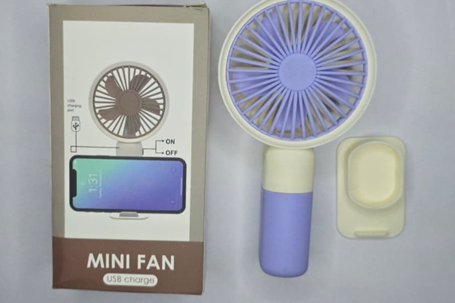 Mini Fan Rechargeable – Mini Fan, Small Fan,USB Charging Hand Fan with 1200mAh Battery | Travel, Makeup, Kitchen,Women’s Personal Pankhaa