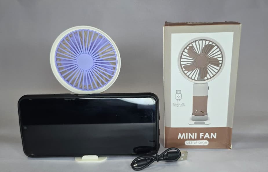 Mini Fan Rechargeable – Mini Fan, Small Fan,USB Charging Hand Fan with 1200mAh Battery | Travel, Makeup, Kitchen,Women’s Personal Pankhaa 2