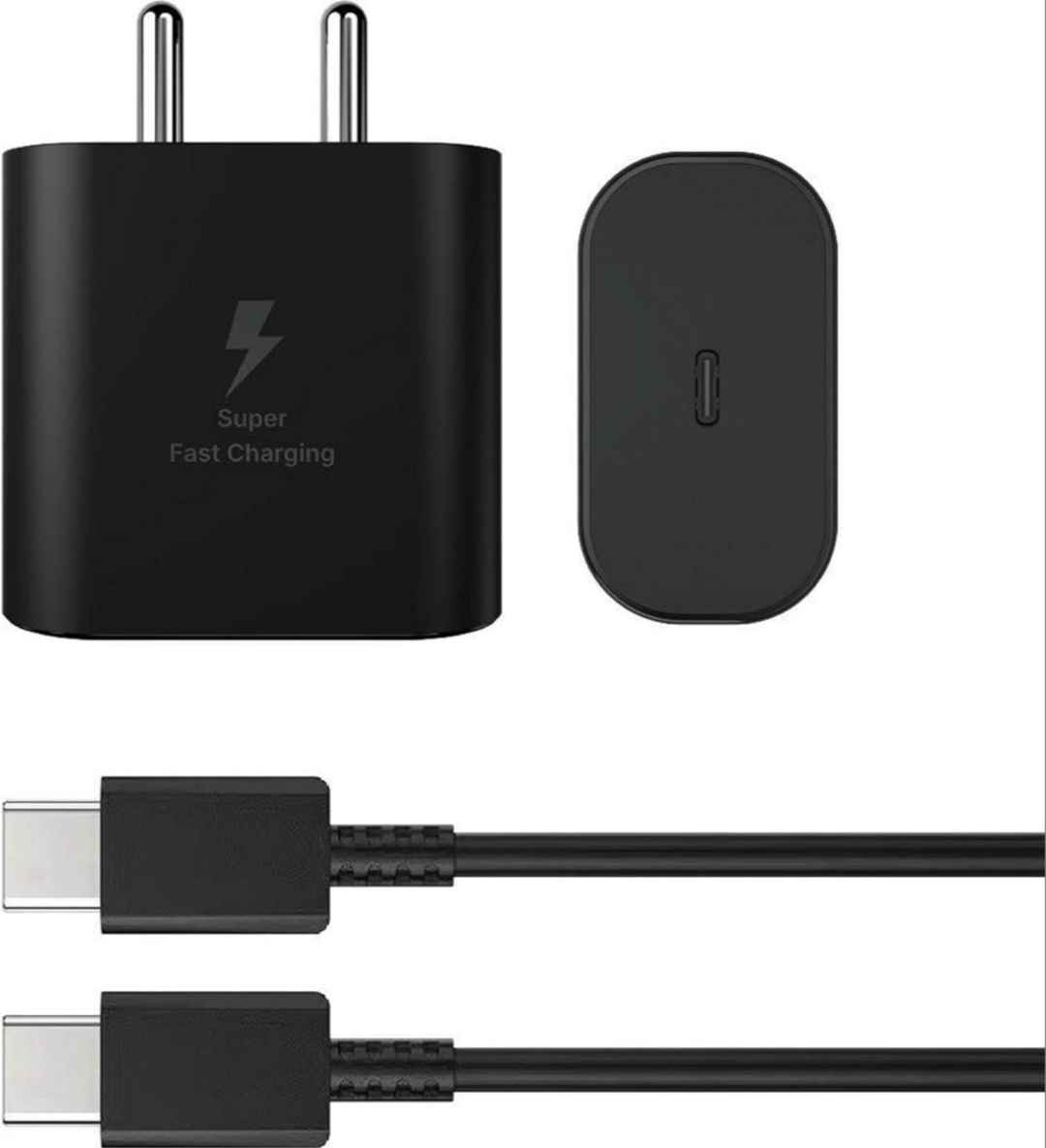Samsung 45W Super Fast Charging 2.0 Wall Charger Power Adapter, Cable , Super Fast Charging for Galaxy Phones, Tablets and USB Type C Devices, Low Standby Power Consumption, Black 1