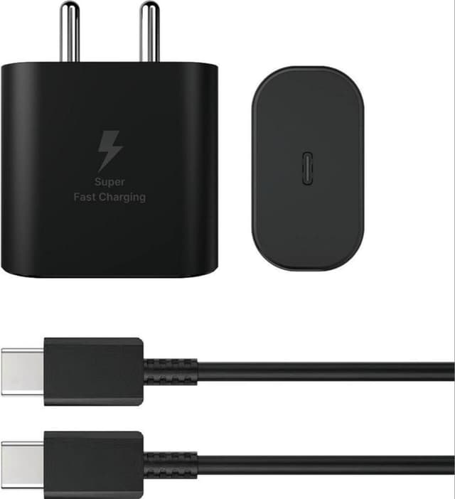 Samsung 45W Super Fast Charging 2.0 Wall Charger Power Adapter, Cable , Super Fast Charging for Galaxy Phones, Tablets and USB Type C Devices, Low Standby Power Consumption, Black
