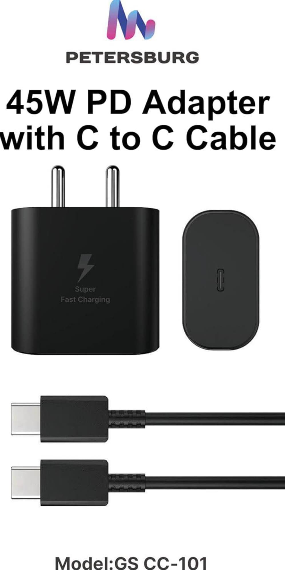 Samsung 45W Super Fast Charging 2.0 Wall Charger Power Adapter, Cable , Super Fast Charging for Galaxy Phones, Tablets and USB Type C Devices, Low Standby Power Consumption, Black 4