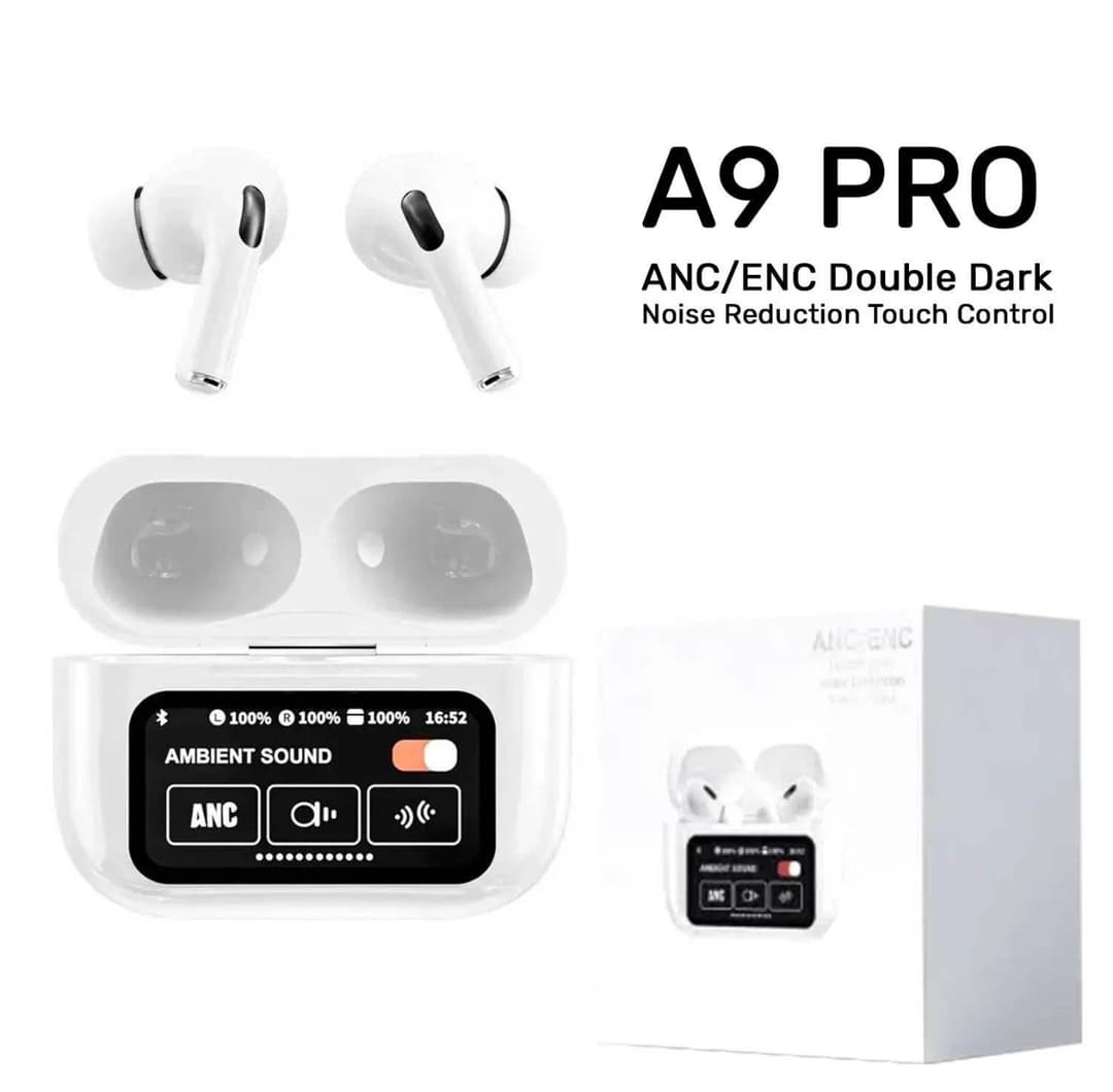 White Airpod Display ANC/ENC Double Dark Noise Reduction Touch Control 3