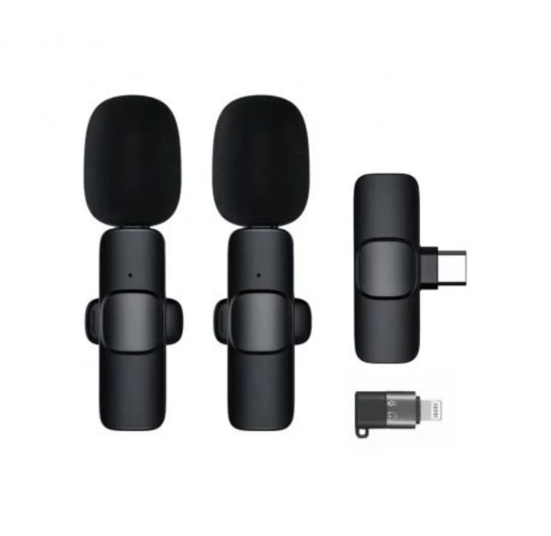 Best K9 2.4G Dual Wireless Lavalier Clip-on Microphone, Omnidirectional Wireless Mic for Interview, YouTuber, Video Recording and Live Streaming 1