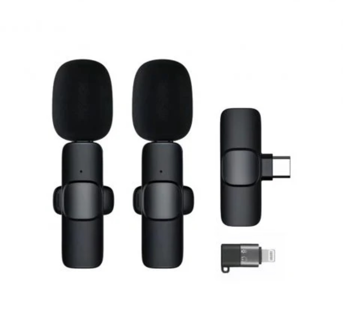 Best K9 2.4G Dual Wireless Lavalier Clip-on Microphone, Omnidirectional Wireless Mic for Interview, YouTuber, Video Recording and Live Streaming 2