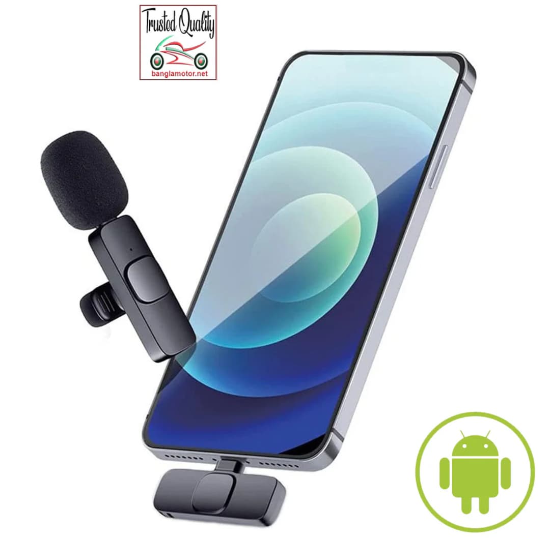 Best K9 2.4G Dual Wireless Lavalier Clip-on Microphone, Omnidirectional Wireless Mic for Interview, YouTuber, Video Recording and Live Streaming 4