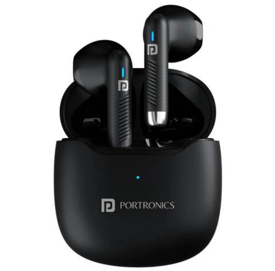 PORTRONICS Harmonics Twins 32 30 Hours Playtime| 10mm Dynamic Driver | IPX5 Water Resistant | Type C Fast Charging 1