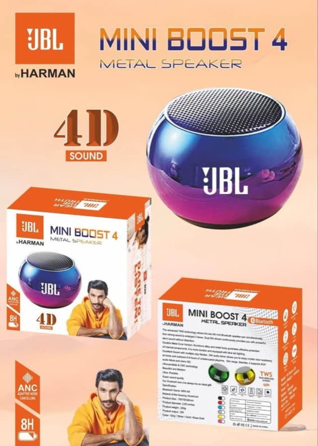 Mini Boost 4 metal speaker