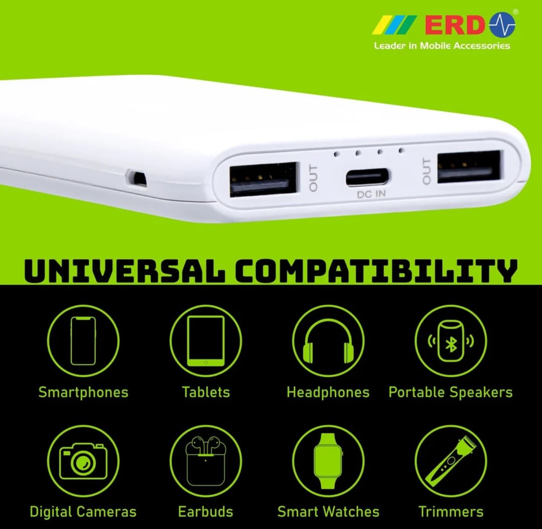ERD Fast 20000 mAh Power Bank ERD PB029 Powerful Fast Charging