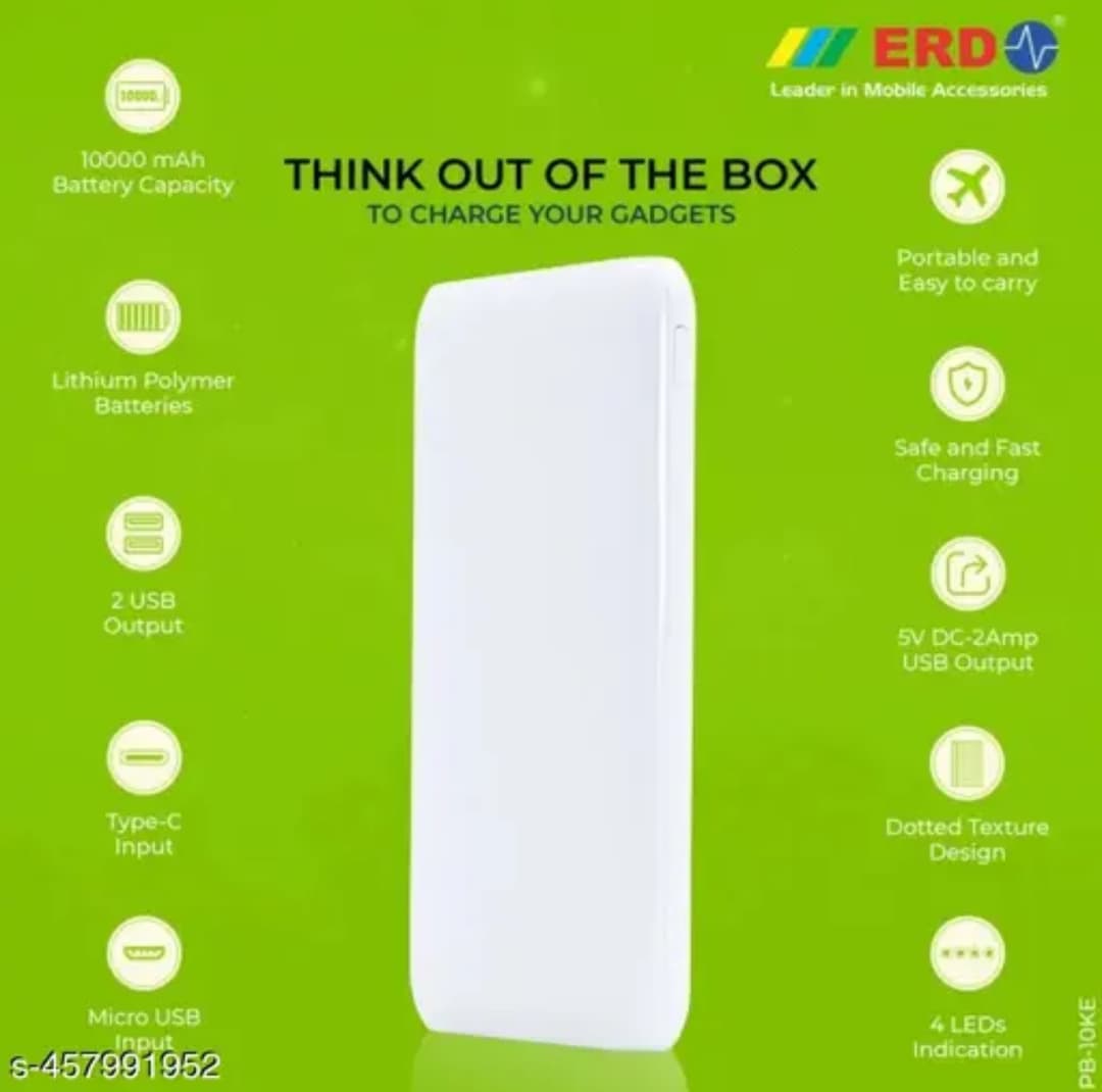 ERD Fast 20000 mAh Power Bank ERD PB029 Powerful Fast Charging 4