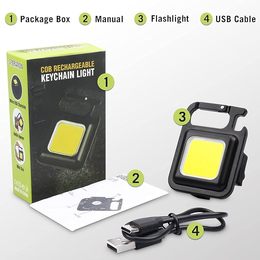 TREAMS Rechargeable Kitchen Mini Flashlight Led Light with Bottle Opener Multipurpose 1