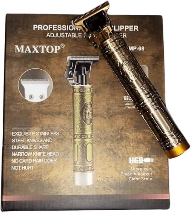 Men Maxtope Professional Hair Clipper Adjustable Blade Clipper, 1200Ma Large Capcity Lithium Ion Battery, Usb Charging.