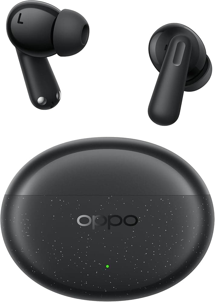 OPPO Enco Air4 Pro Black, Noise Cancellation, 44 Hours Playtime, Triple Microphone System, Water and Dust Resistance,I’m 1