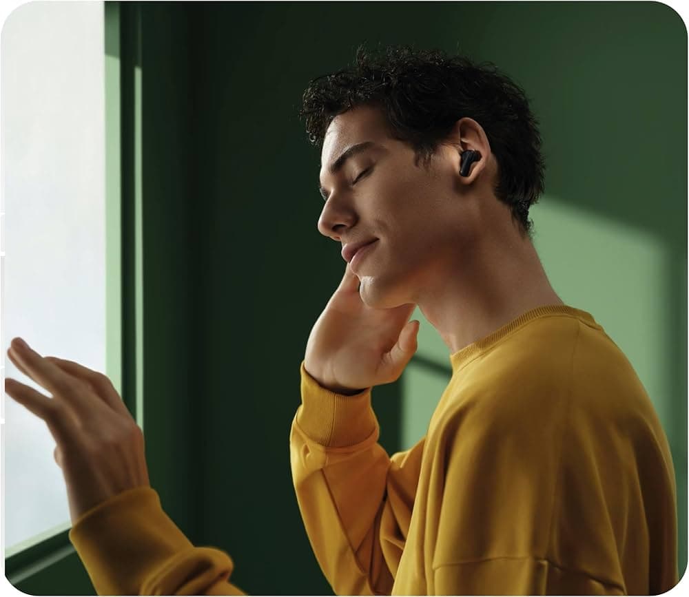 OPPO Enco Air4 Pro Black, Noise Cancellation, 44 Hours Playtime, Triple Microphone System, Water and Dust Resistance,I’m 6