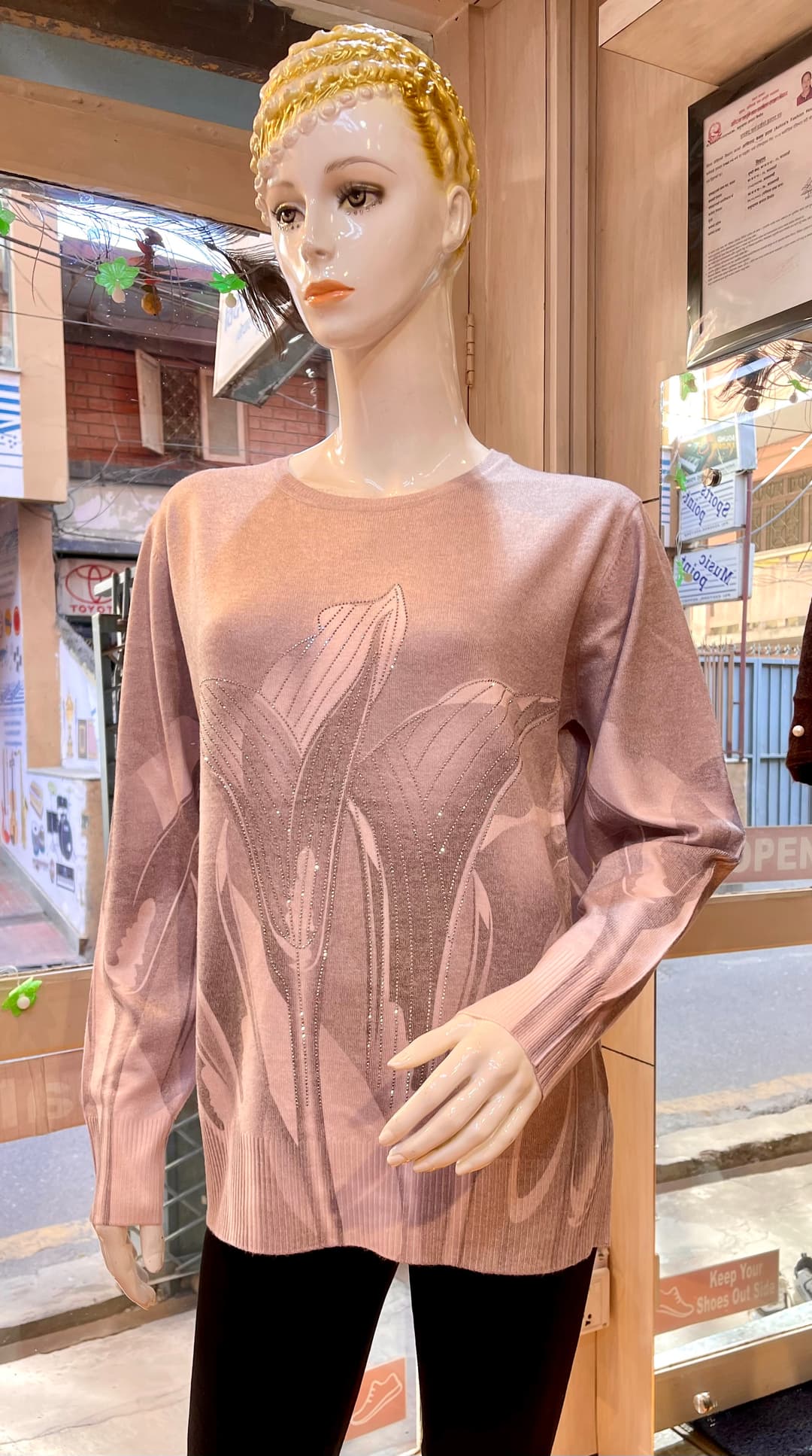 Pashmina Pullover Tops 1