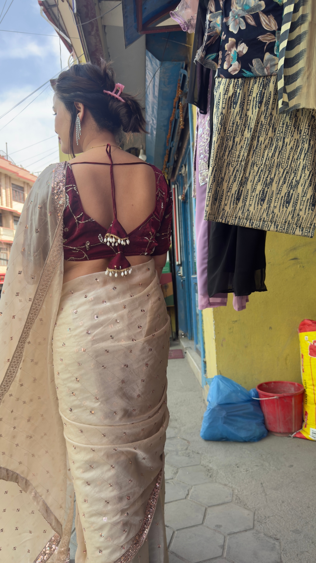 Girls &women party wearer saree 4