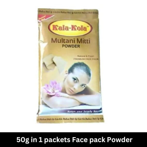 kala Kola Multani Face Powder 50g, Facepack, Face mask for for pimple and acne Prone