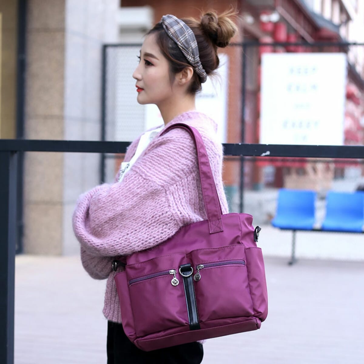 Kiki Waterproof Oxford Tote Bag 2